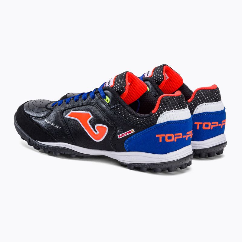 Men's Joma Top Flex TF football boots black/royal 3