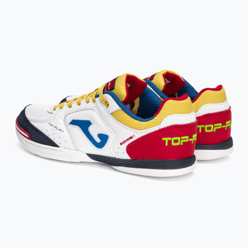 Men's football boots Joma Top Flex IN white/red 3