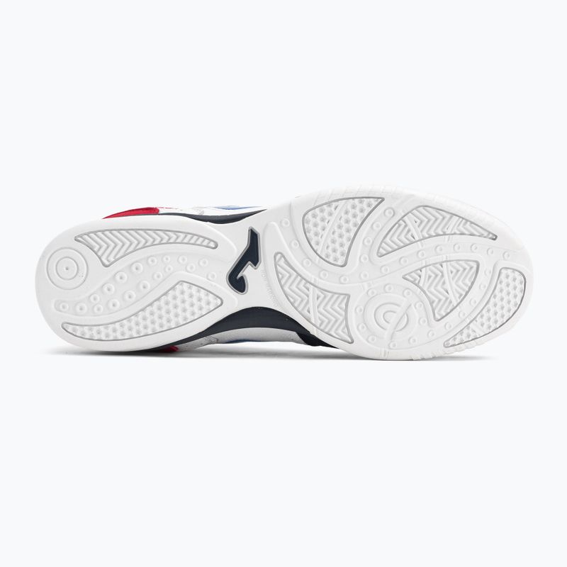 Men's football boots Joma Top Flex IN white/red 5