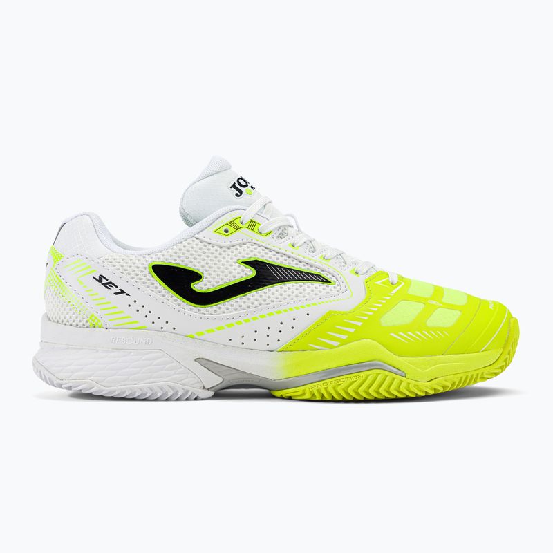 Joma T.Set men's tennis shoes white and yellow TSETW2209P 2