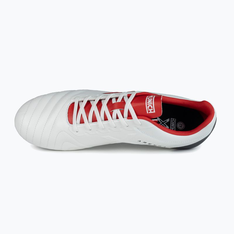 Football boots MUNICH Arenga FG blanco/rojo 11