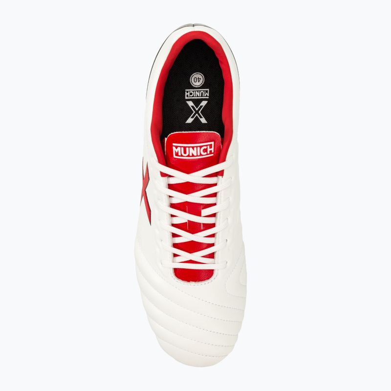 Football boots MUNICH Arenga FG blanco/rojo 5