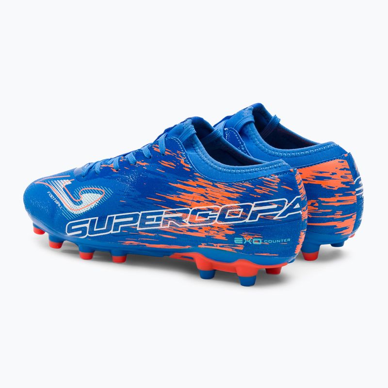 Joma Super Copa FG men's football boots royal/coral 3