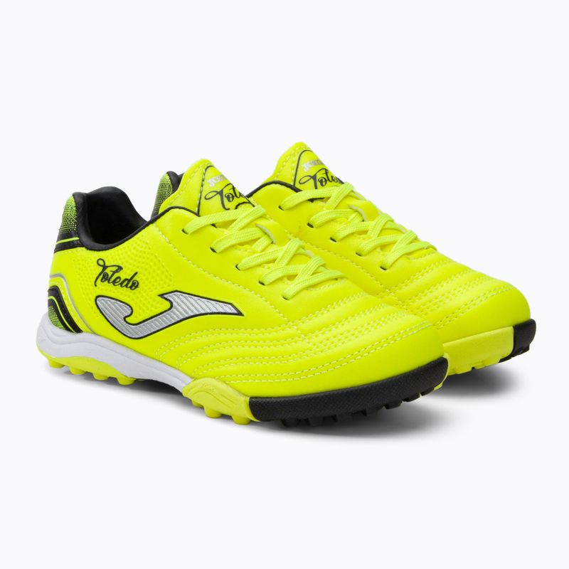 Joma Toledo TF children's football boots lemon fluor/black 4
