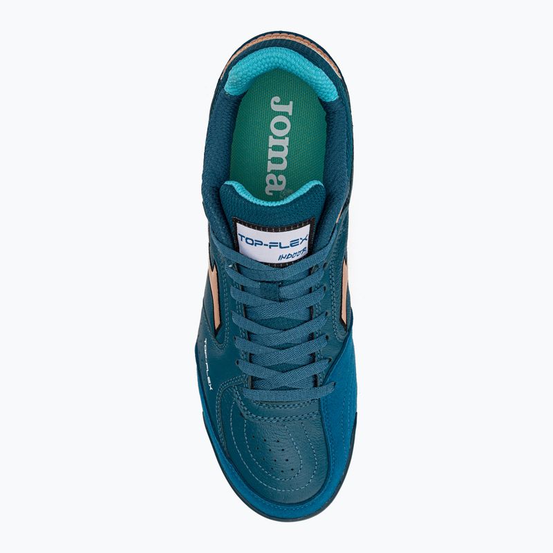 Men's football boots Joma Top Flex IN petroleum/gold 6
