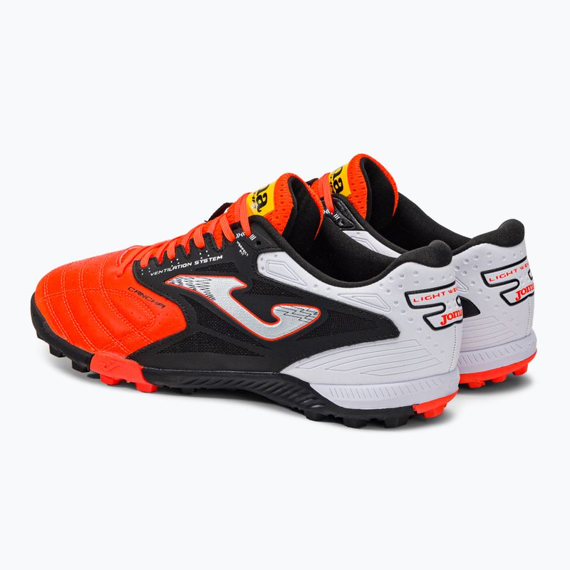 Joma Cancha TF men's football boots orange/black 3