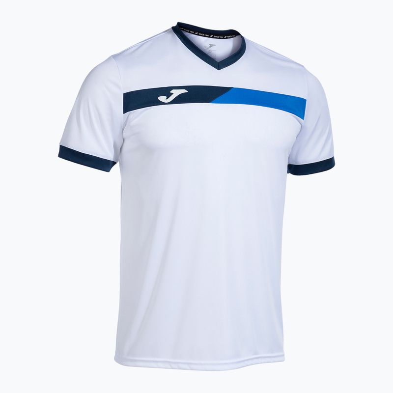 Men's tennis shirt Joma Court white/royal