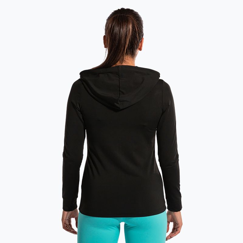 Women's tennis sweatshirt Joma Sculpture II Zip-Up Hoodie black 3