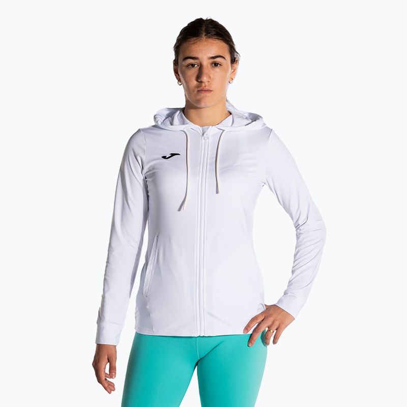 Women's tennis sweatshirt Joma Sculpture II Zip-Up Hoodie white