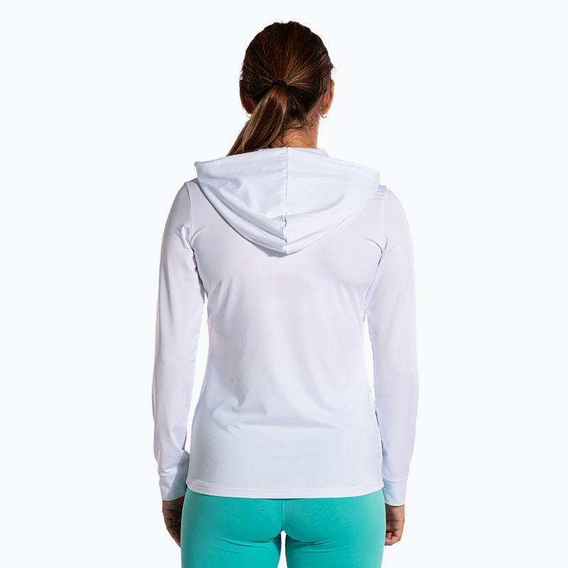 Women's tennis sweatshirt Joma Sculpture II Zip-Up Hoodie white 3