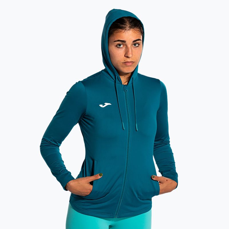 Women's tennis sweatshirt Joma Sculpture II Zip-Up Hoodie green 6