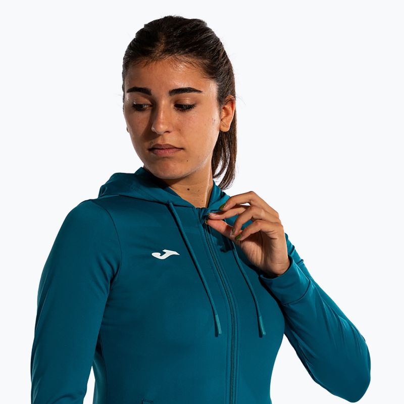 Women's tennis sweatshirt Joma Sculpture II Zip-Up Hoodie green 8