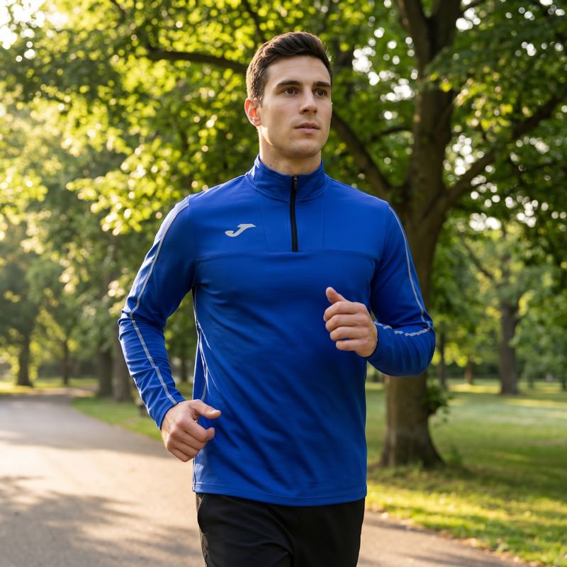 Men's Joma R-Trail Nature running sweatshirt navy blue 103172 6