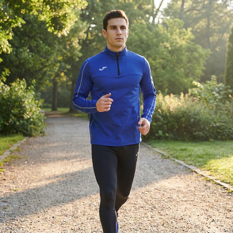 Men's Joma R-Trail Nature running sweatshirt navy blue 103172 7