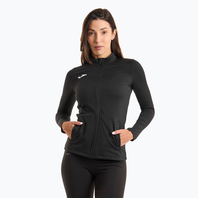 Women's Joma R-Trail Nature Full Zip running sweatshirt black 901870.100