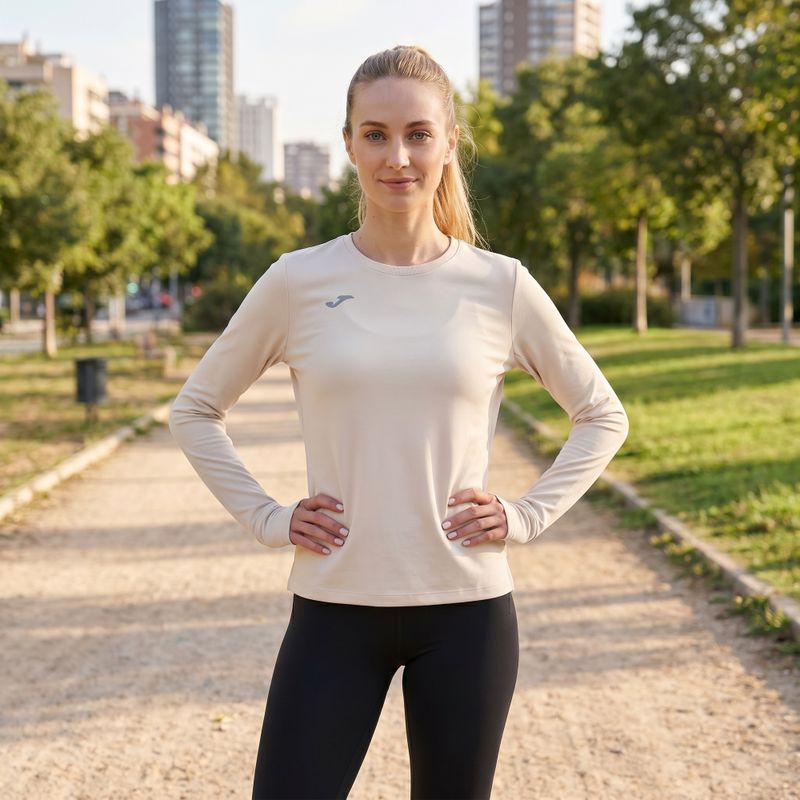 Joma R-Nature women's running sweatshirt beige 901822.001 11