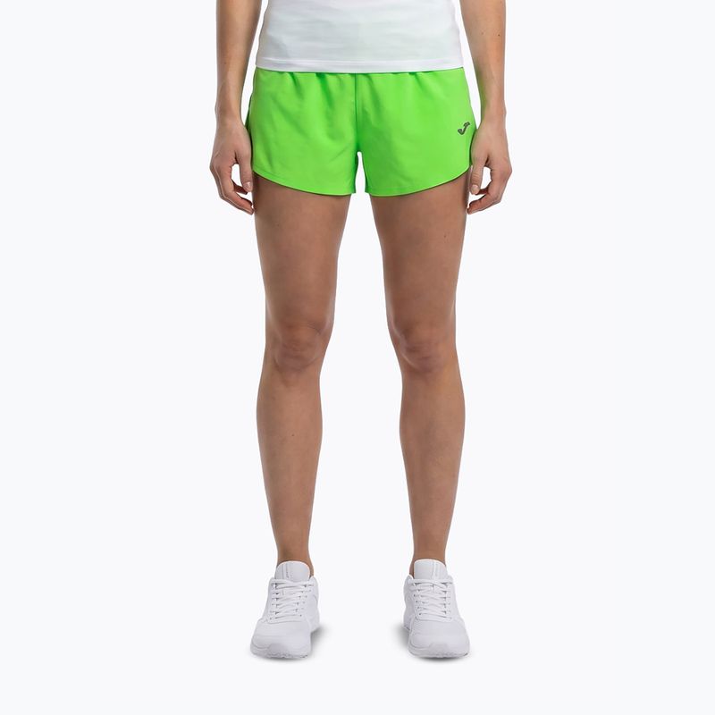 Joma Olimpia fluor green running shorts