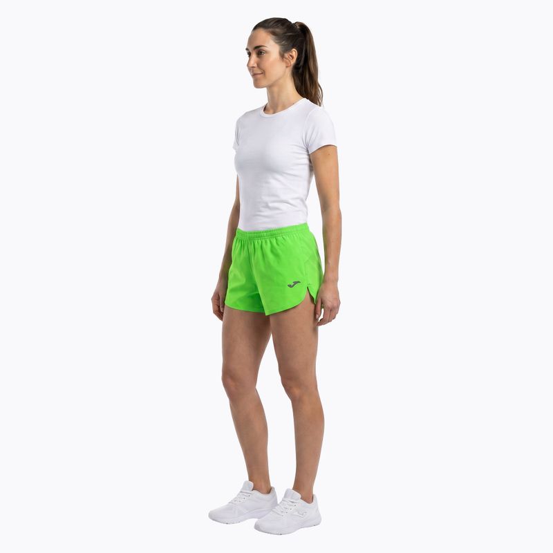 Joma Olimpia fluor green running shorts 3
