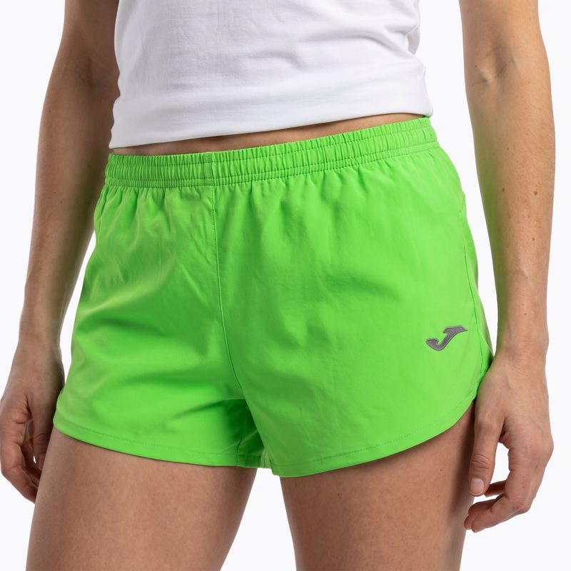 Joma Olimpia fluor green running shorts 5