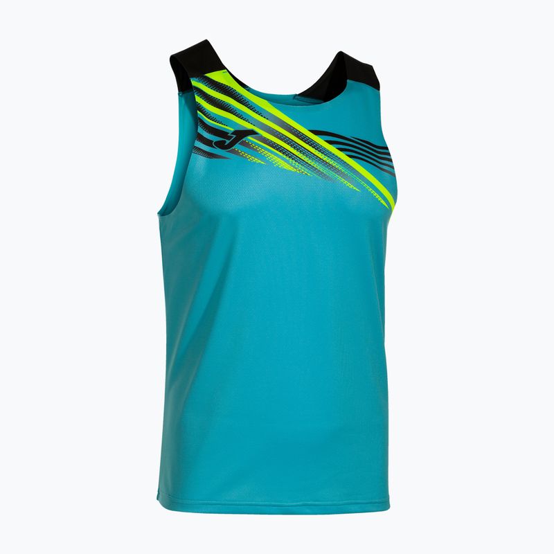 Men's Joma Elite X turquoise running tank top 103102.011