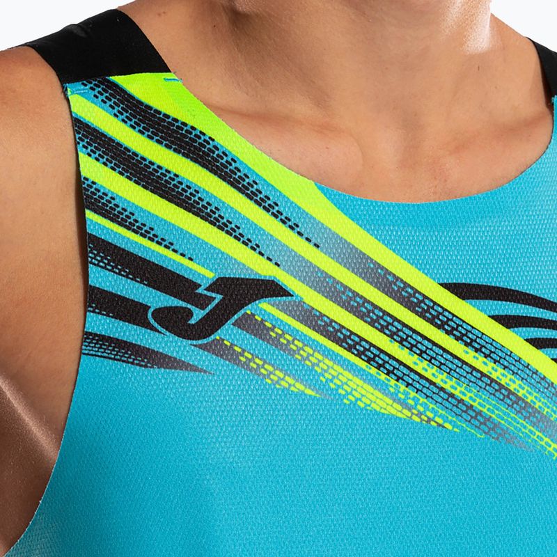 Men's Joma Elite X turquoise running tank top 103102.011 5