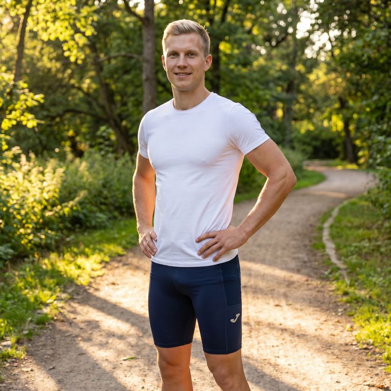 Men's Joma Elite X Short Tights running shorts navy blue 700038.300 13