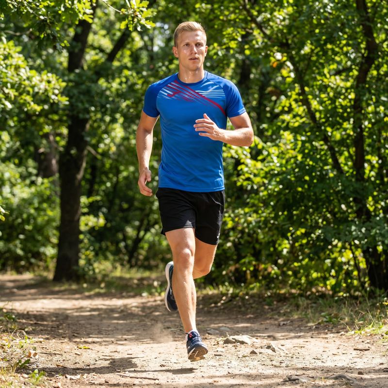 Men's running shirt Joma Elite X blue 103101.700 8