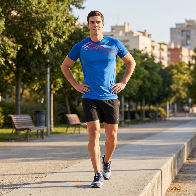 Men's running shirt Joma Elite X blue 103101.700 9