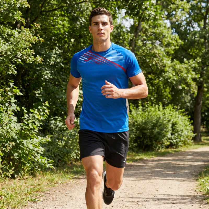 Men's running shirt Joma Elite X blue 103101.700 10