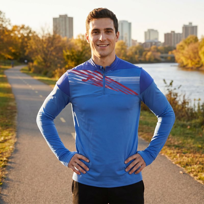 Men's Joma Elite X blue running sweatshirt 901810.700 10