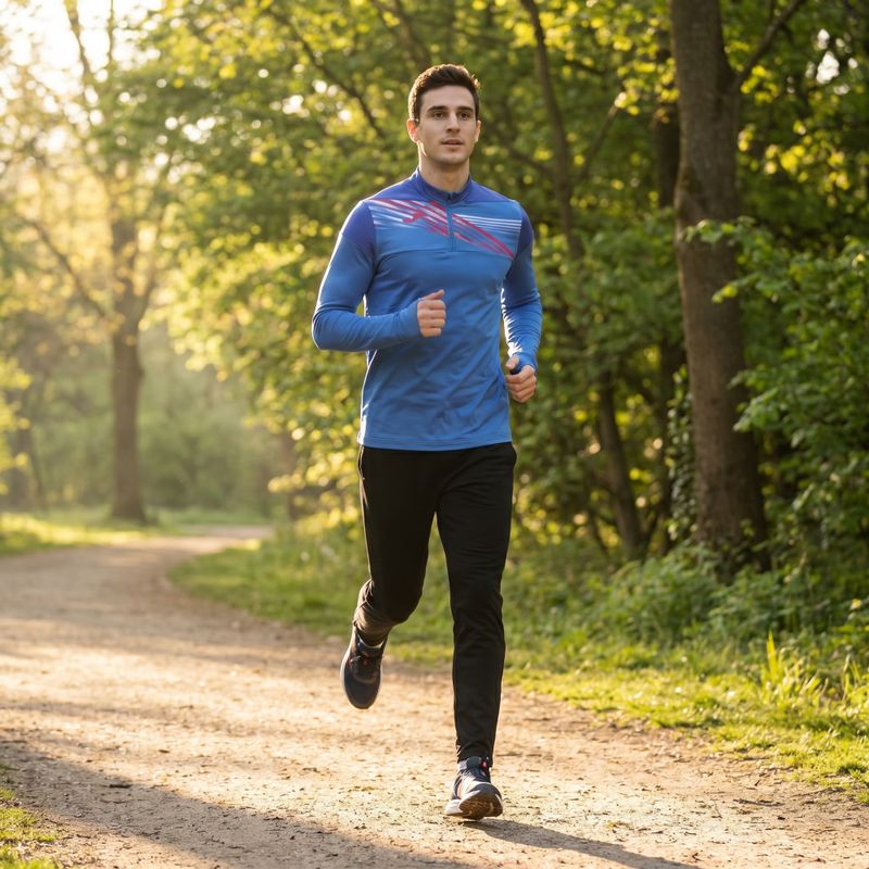 Men's Joma Elite X blue running sweatshirt 901810.700 11