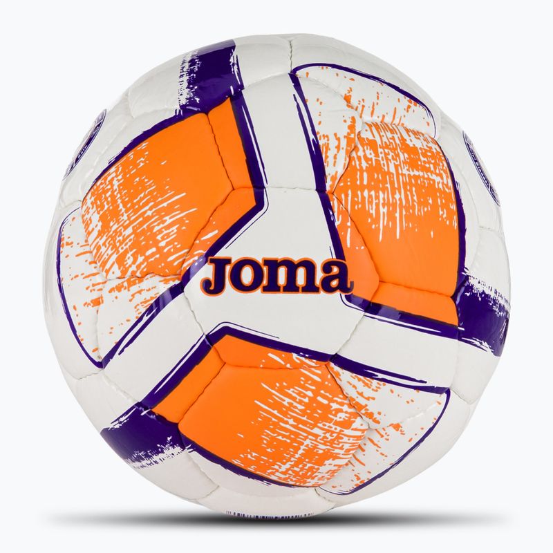 Joma Dali II football white/fluor orange/purple size 3