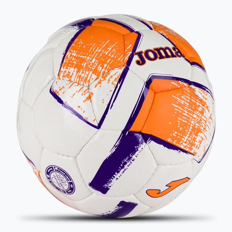 Joma Dali II football white/fluor orange/purple size 3 2