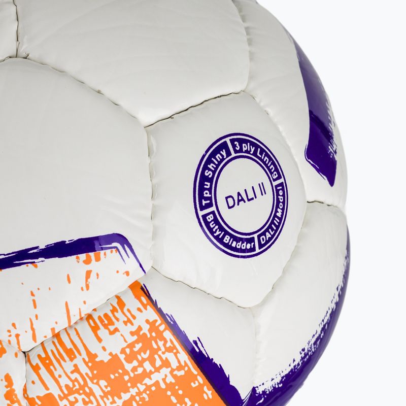 Joma Dali II football white/fluor orange/purple size 3 4