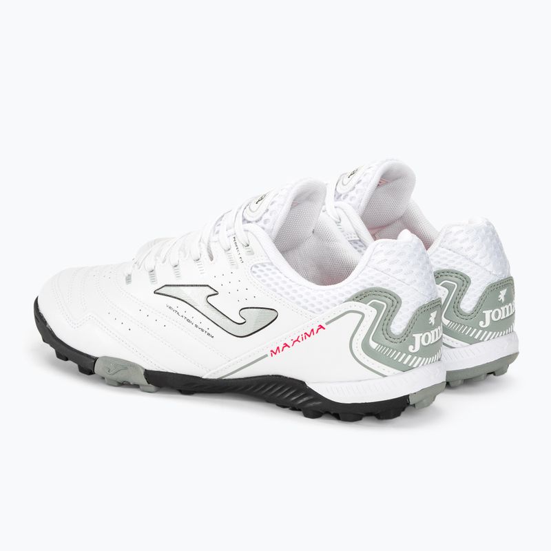 Men's football boots Joma Maxima TF white 3