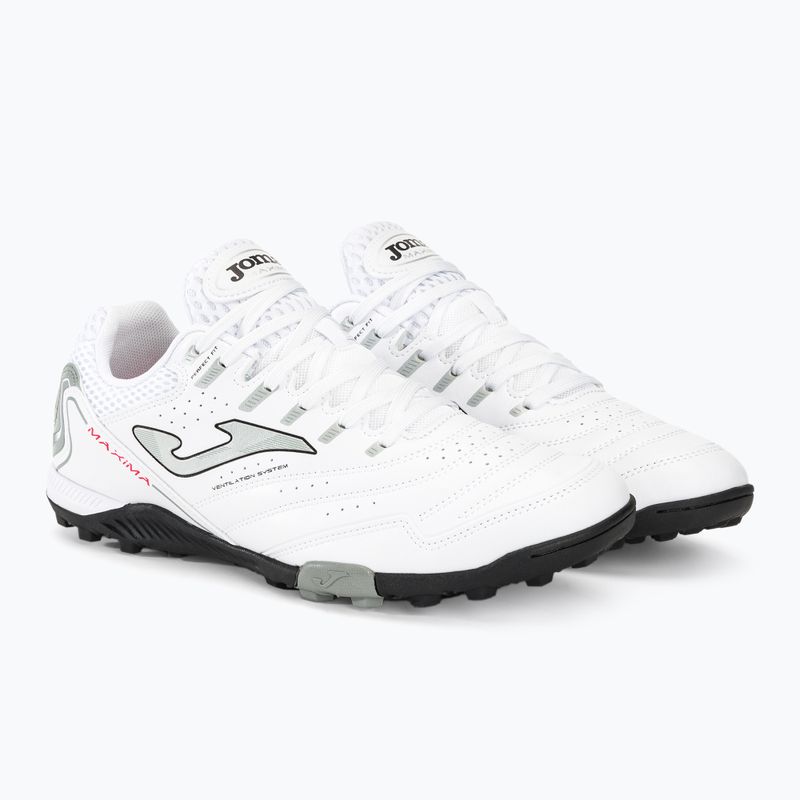 Men's football boots Joma Maxima TF white 4