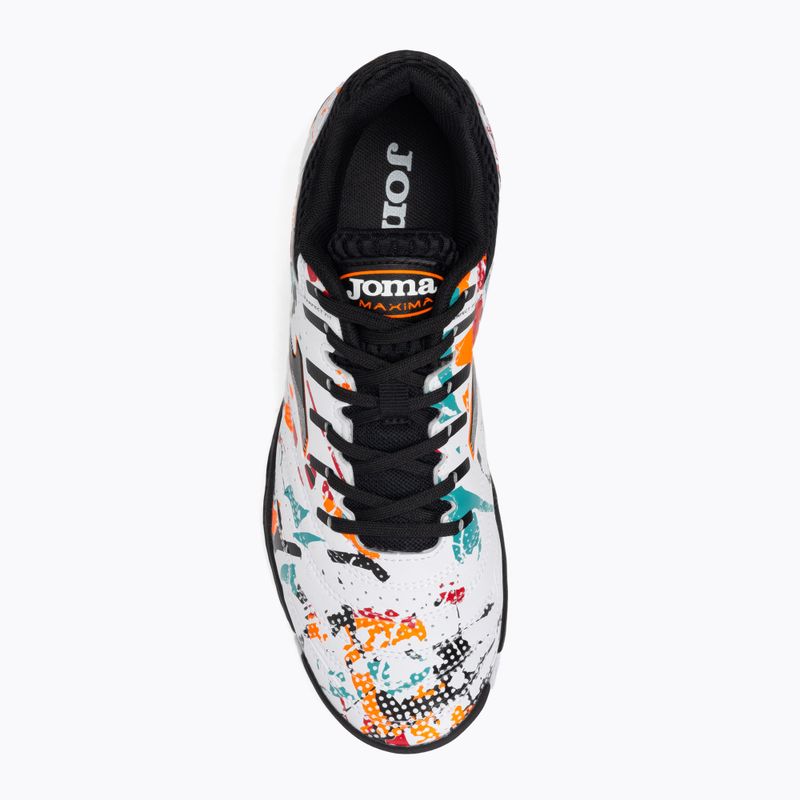 Men's Joma Maxima IN football boots white/orange/red 7