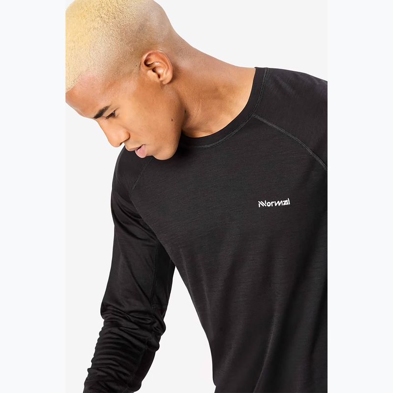 Men's NNormal Merino running longsleeve black 4