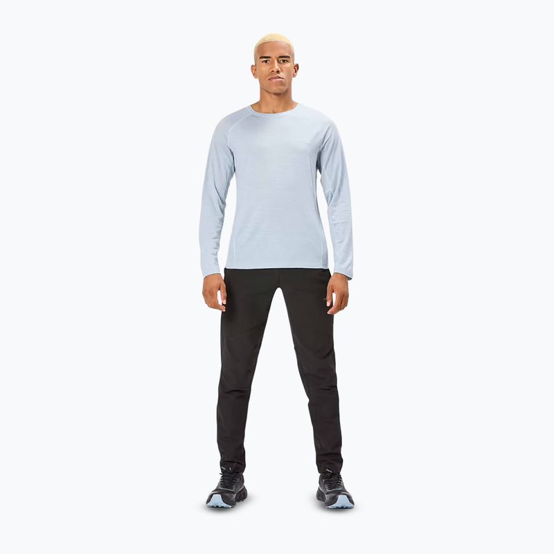 Men's NNormal Merino blue running longsleeve 2