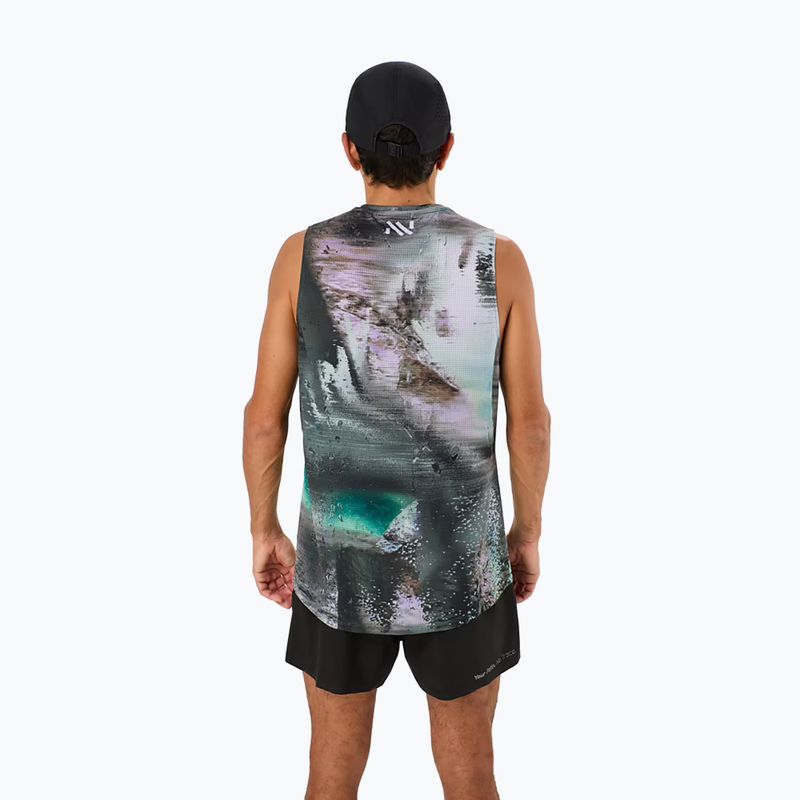Men's NNormal Race Tank multicolour running shirt 4
