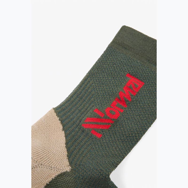 NNormal Merino green running socks 2