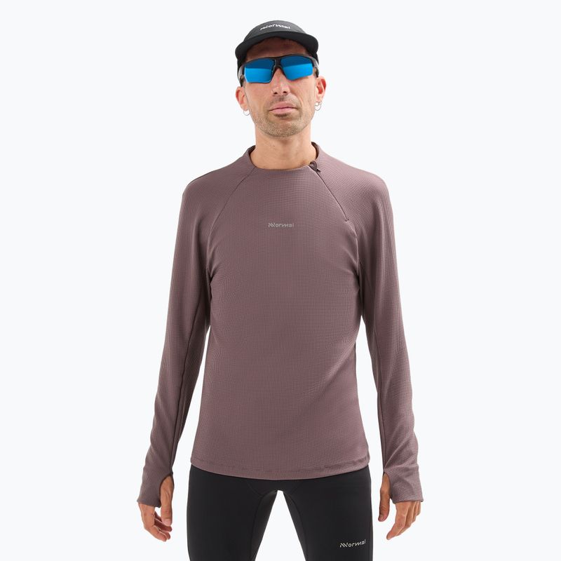 Men's NNormal Trail purple running longsleeve