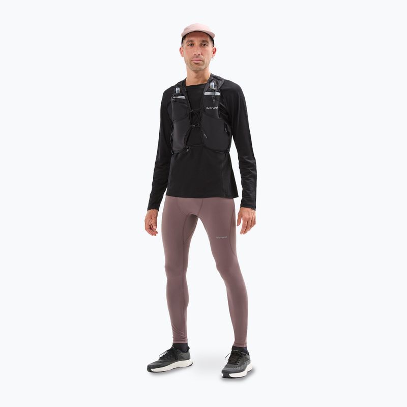 Men's running leggings NNormal Active purple 2