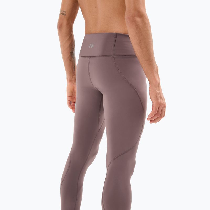 Men's running leggings NNormal Active purple 4