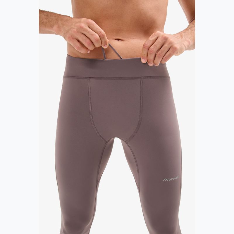 Men's running leggings NNormal Active purple 5