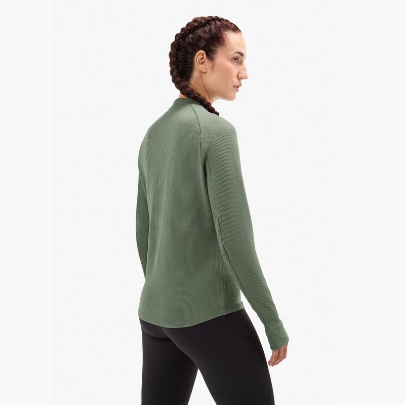 Women's running longsleeve NNormal Trail green 3