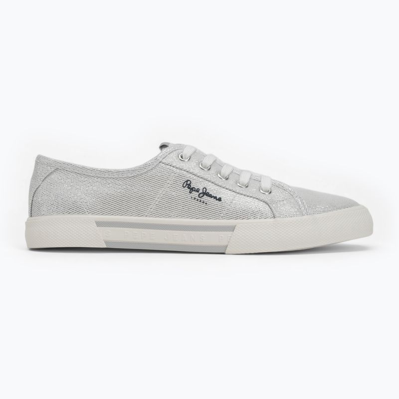 Women's shoes Pepe Jeans Brady Party silver 2