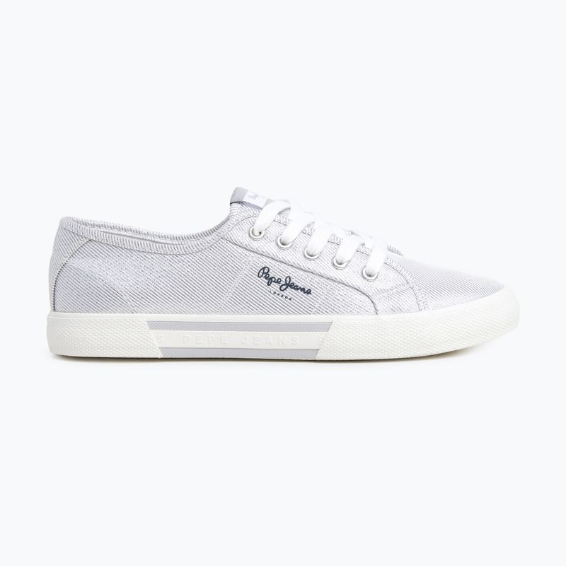 Women's shoes Pepe Jeans Brady Party silver 8
