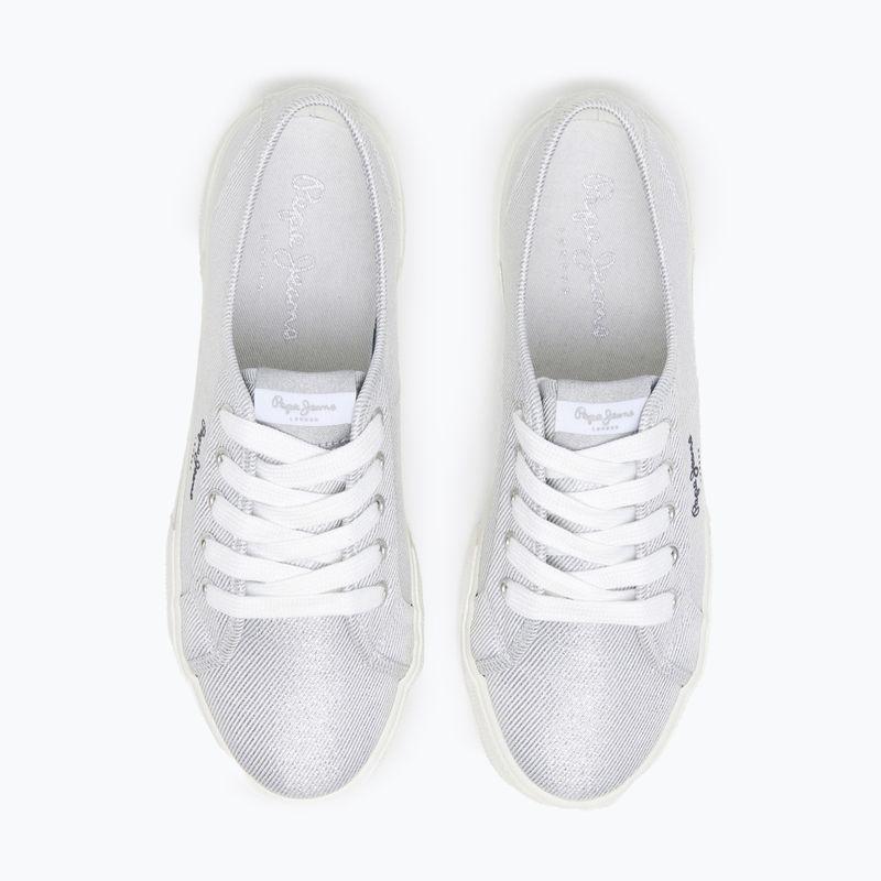 Women's shoes Pepe Jeans Brady Party silver 9
