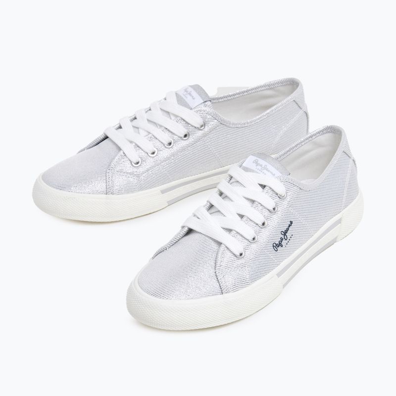 Women's shoes Pepe Jeans Brady Party silver 10